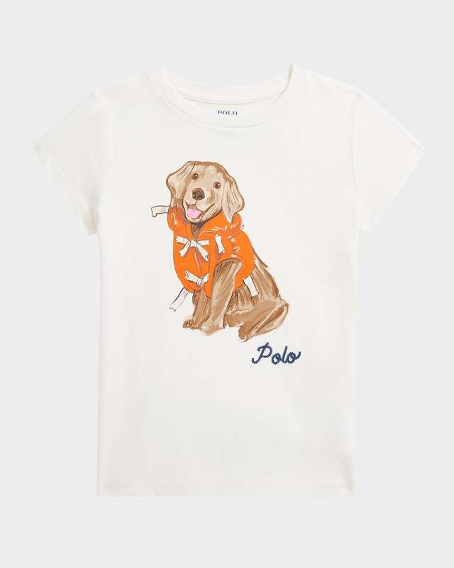 Girl's Dog Graphic T-Shirt, Size 2-6X